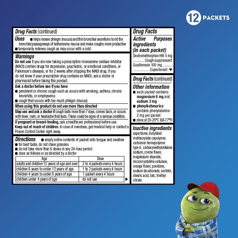 slide 3 of 11, Mucinex Children's Cough & Chest Congestion Medicine - Orange Creme Mini Melts - 12 ct, 12 ct