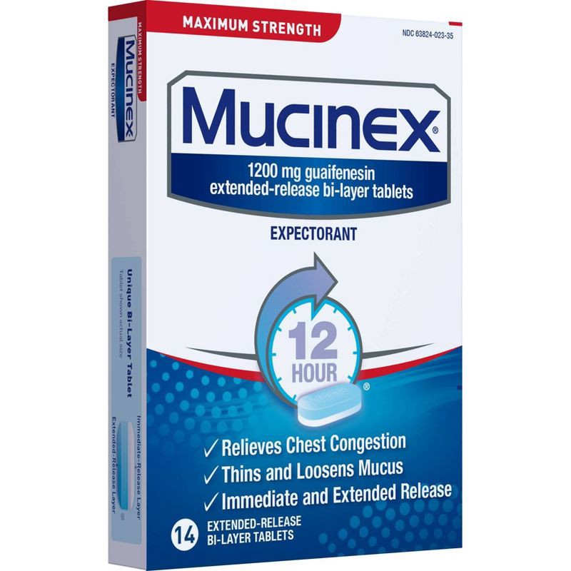 slide 12 of 13, Mucinex Max Strength 12Hour Chest Congestion Medicine - Tablets - 14ct, 14 ct