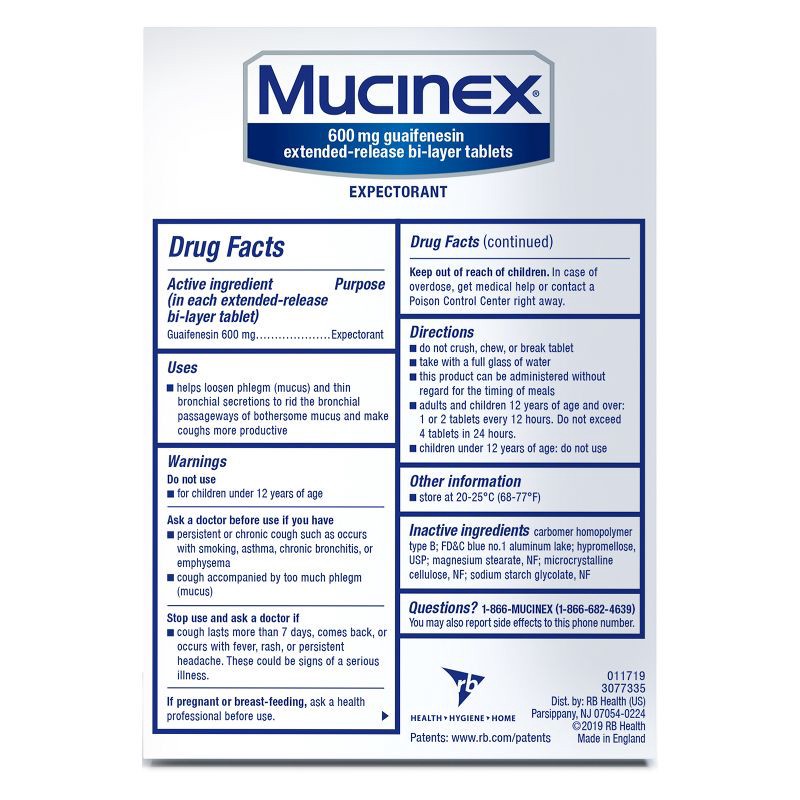 slide 8 of 11, Mucinex 12 Hour Chest Congestion Medicine - Tablets - 20ct, 20 ct