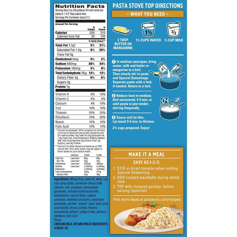 slide 4 of 5, Pasta Roni Parmesan Cheese Flavor - 5.1oz, 5.1 oz