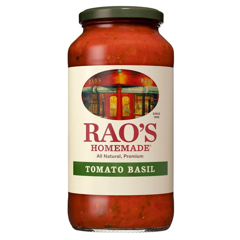 slide 1 of 6, Rao's Homemade Tomato Basil Pasta Sauce Premium Quality All Natural Tomato Sauce & Pasta Sauce Keto Friendly & Carb Conscious - 24oz, 24 oz