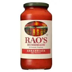 Rao's Homemade Arrabbiata Sauce Spicy Tomato Sauce & Pasta Sauce Premium Quality All Natural Keto Friendly & Carb Conscious - 24 oz