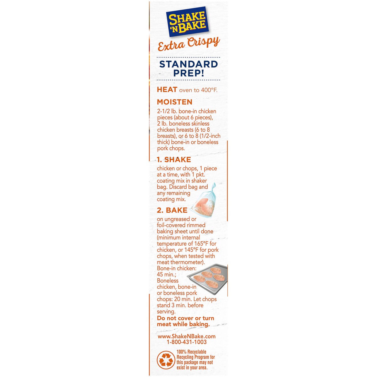 Shake'N Bake Extra Crispy Seasoned Coating Mix Packets 5 oz Shipt