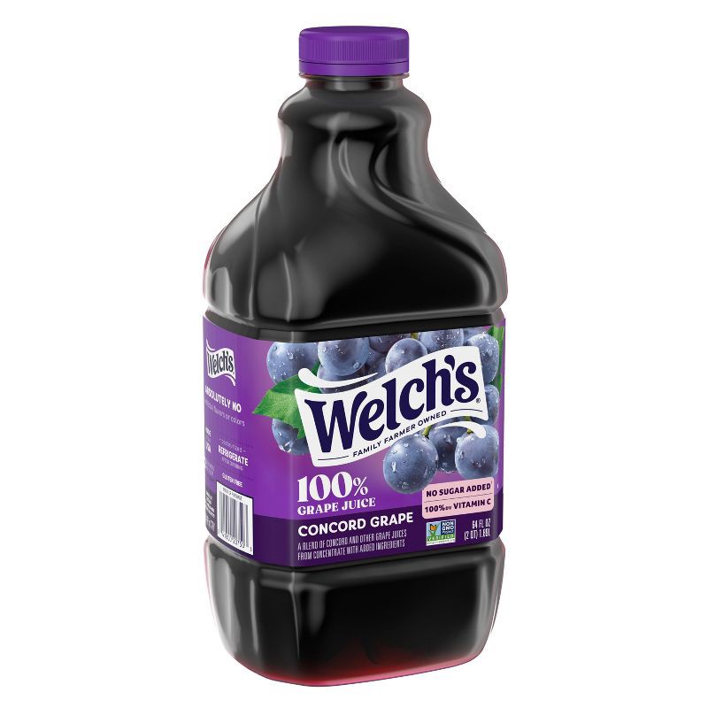 slide 5 of 7, Welch's 100% Grape Juice - 64 fl oz Bottle, 64 fl oz