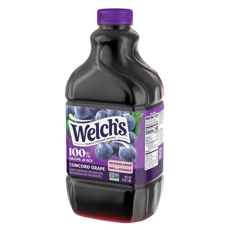 slide 6 of 7, Welch's 100% Grape Juice - 64 fl oz Bottle, 64 fl oz