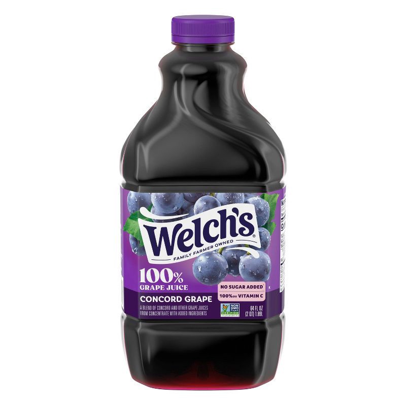 slide 1 of 7, Welch's 100% Grape Juice - 64 fl oz Bottle, 64 fl oz