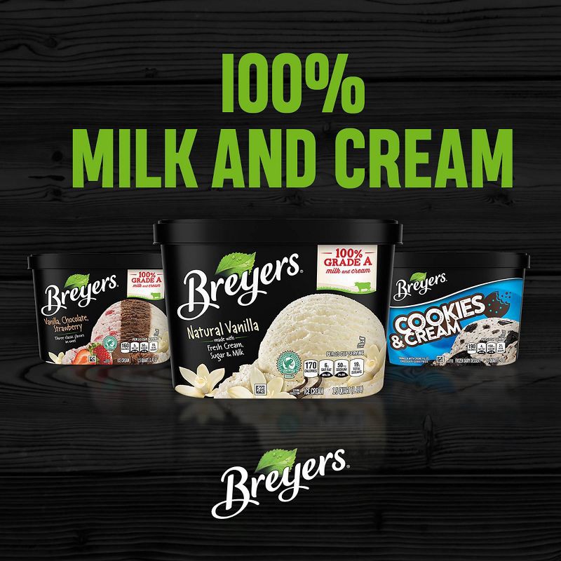 slide 6 of 6, Breyers Ice Cream Breyers Cookies & Cream Frozen Dairy Dessert With Chocolate Cookies - 48oz, 48 oz