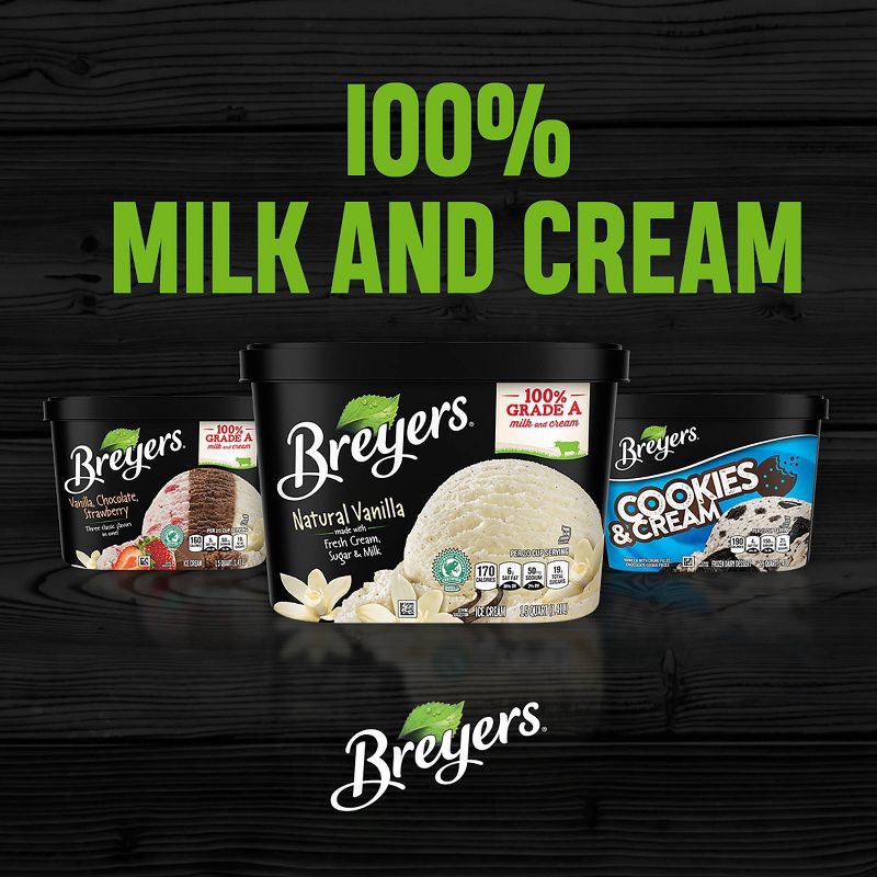 slide 6 of 6, Breyers Ice Cream Breyers Cookies & Cream Frozen Dairy Dessert With Chocolate Cookies - 48oz, 48 oz