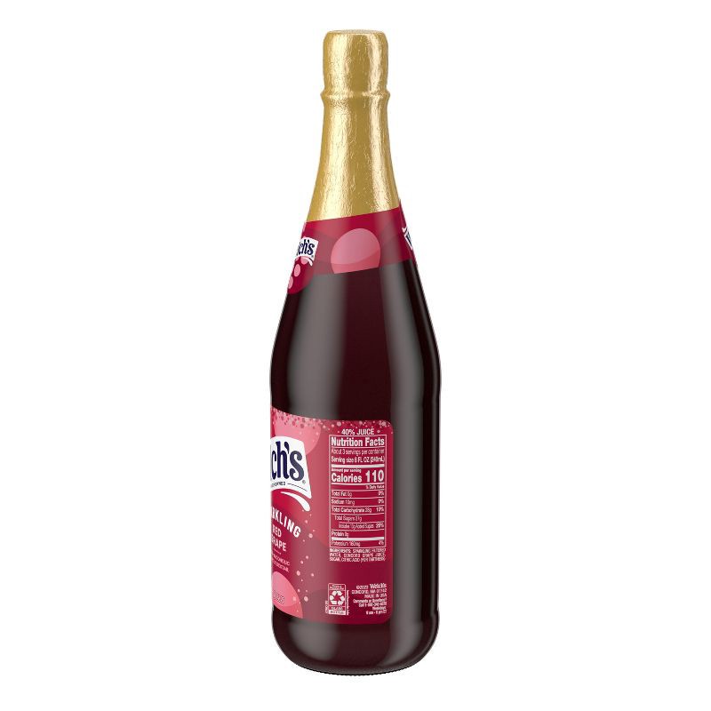 slide 6 of 15, Welch's Sparkling Red Grape Juice - 25.4 fl oz Glass Bottle, 25.4 fl oz