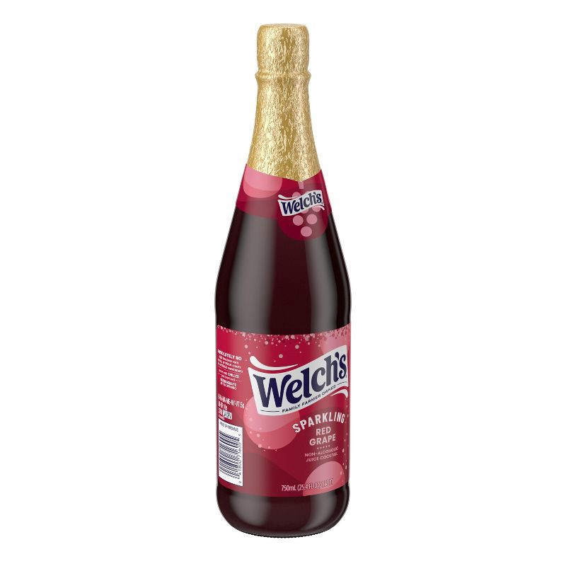 slide 7 of 15, Welch's Sparkling Red Grape Juice - 25.4 fl oz Glass Bottle, 25.4 fl oz