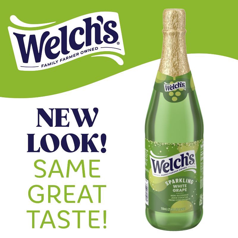 slide 5 of 14, Welch's Sparkling White Grape Juice - 25.4 fl oz Glass Bottles, 25.4 fl oz