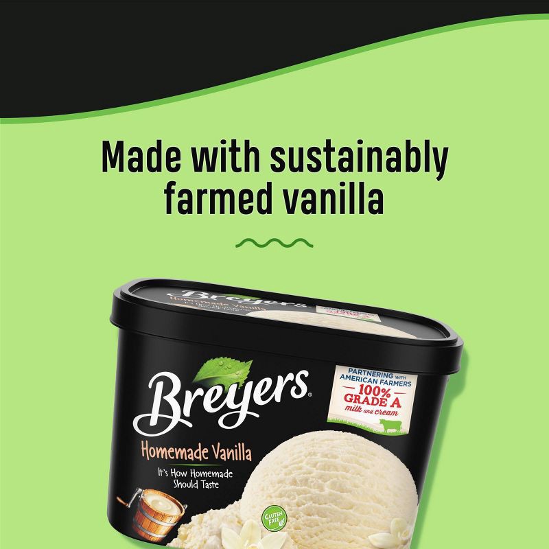 slide 4 of 8, Breyers Ice Cream Breyers Original Ice Cream Natural Vanilla - 48oz, 48 oz