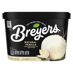Breyers Ice Cream Breyers Original Ice Cream Natural Vanilla - 48oz