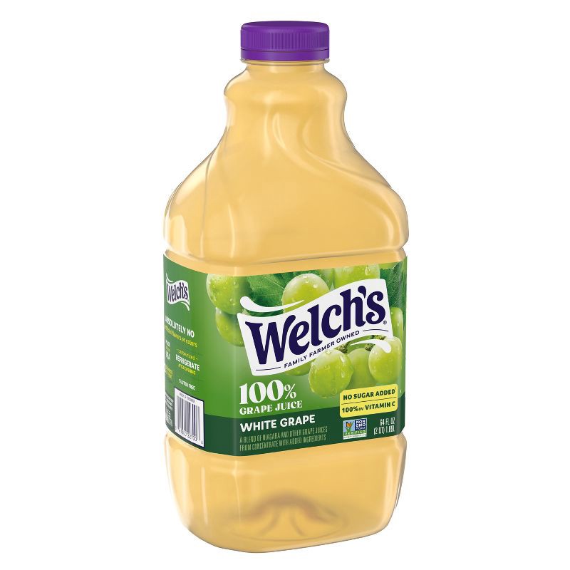 slide 6 of 9, Welch's 100% White Grape Juice - 64 fl oz Bottle, 64 fl oz