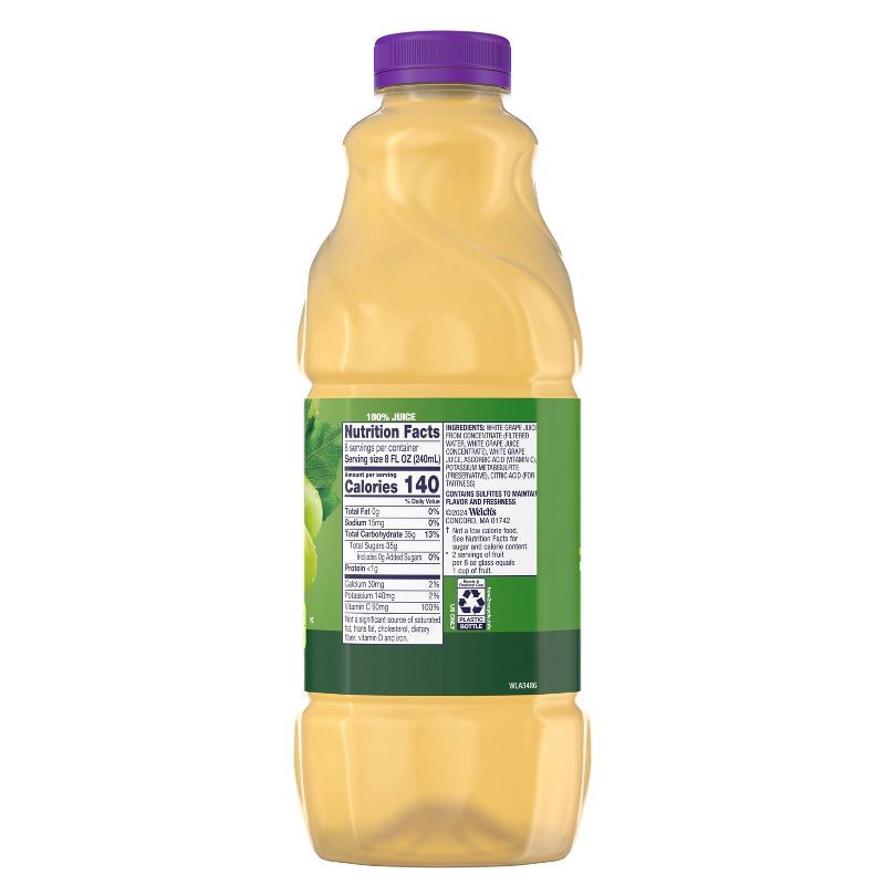 slide 9 of 9, Welch's 100% White Grape Juice - 64 fl oz Bottle, 64 fl oz