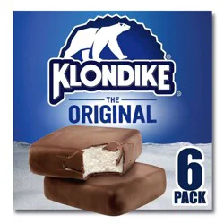 Klondike Original Vanilla Ice Cream Bars Dipped in Chocolately Coating - 6ct/27 fl oz
