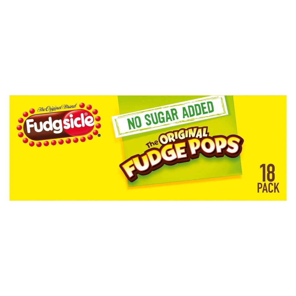 Fudgsicle No Sugar Added Original Fudge Pops 18 x 0.5 fl oz Shipt