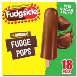 Popsicle Fudgsicle No Sugar Added Original FudgePops - 18pk/29.7 fl oz
