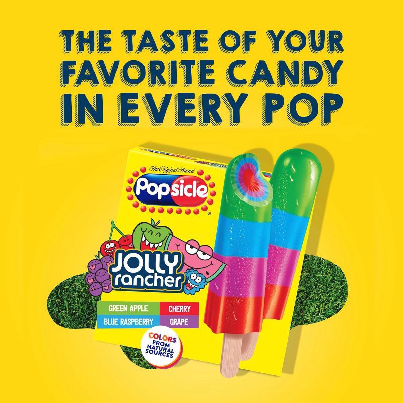 slide 4 of 8, Popsicle Jolly Rancher Ice Pops - 18pk, 18 ct