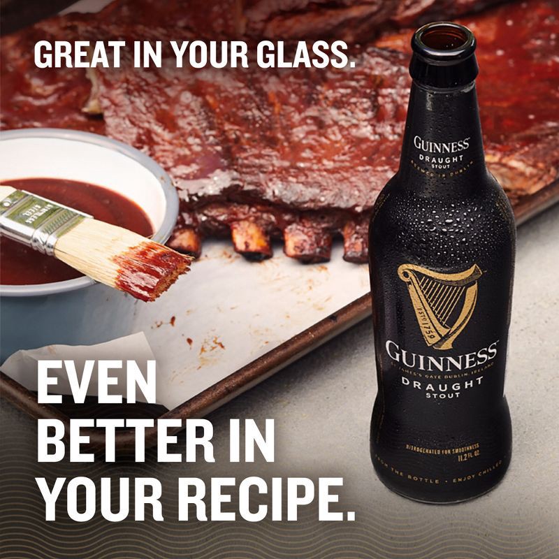 slide 2 of 16, Guinness Draught Beer- 12pk/11.2 fl oz Bottles, 12 ct, 11.2 fl oz