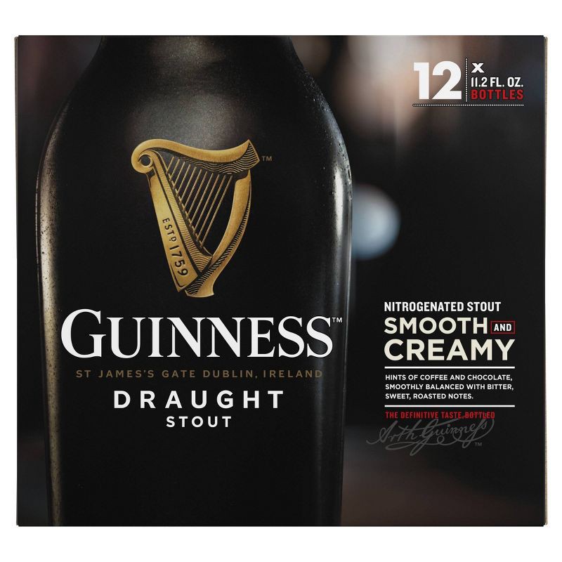 slide 14 of 16, Guinness Draught Beer- 12pk/11.2 fl oz Bottles, 12 ct, 11.2 fl oz