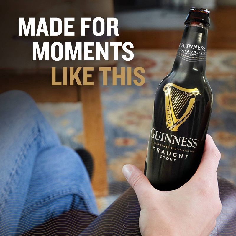 slide 4 of 16, Guinness Draught Beer- 12pk/11.2 fl oz Bottles, 12 ct, 11.2 fl oz