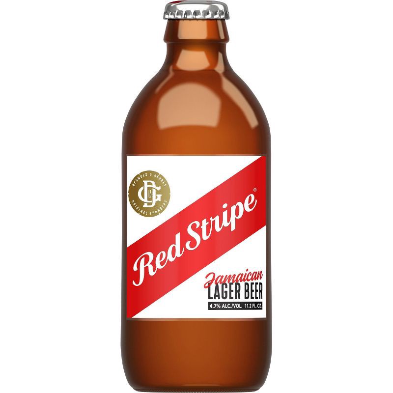 slide 2 of 7, Red Stripe Lager Beer - 6pk/12oz Bottles, 6 ct; 12 oz