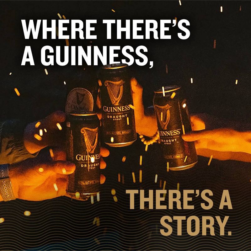 slide 8 of 14, Guinness Draught Beer - 4pk/14.9 fl oz Cans, 4 ct, 14.9 fl oz