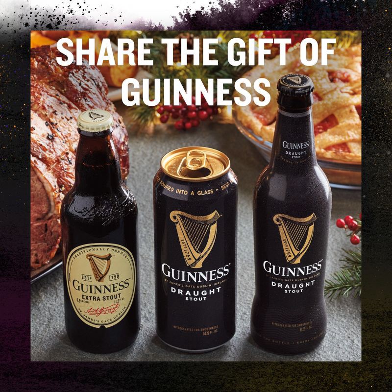 slide 9 of 9, Guinness Draught Beer - 4pk/14.9 fl oz Cans, 4 ct, 14.9 fl oz