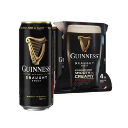 Guinness Draught Beer - 4pk/14.9 fl oz Cans
