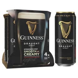 Guinness Draught Beer - 4pk/14.9 fl oz Cans