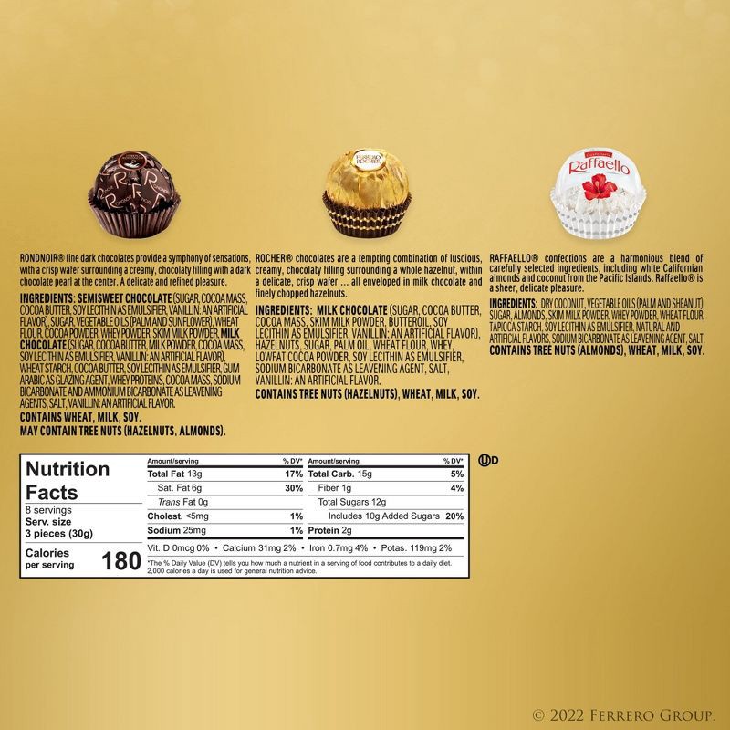 slide 2 of 9, Ferrero Collection Ferrero Rocher Collection Assorted Candy Chocolates Variety Pack - 9.1oz, 9.1 oz