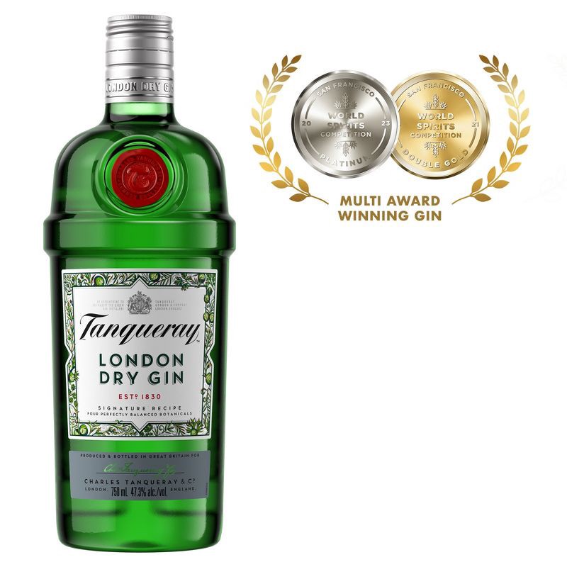 slide 3 of 6, Tanqueray London Dry Gin - 750ml Bottle, 750 ml