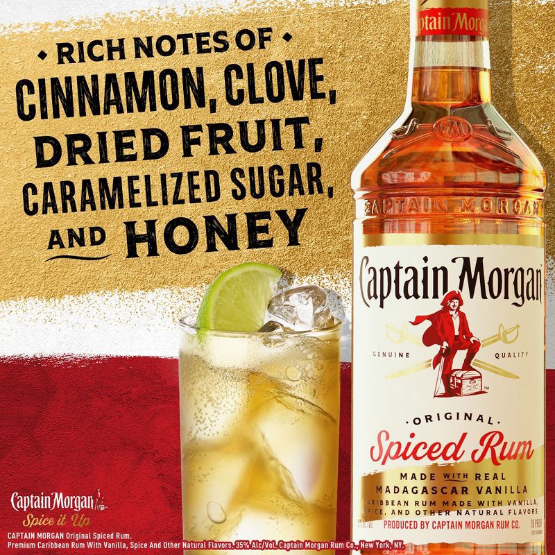 slide 2 of 12, Captain Morgan Original Spiced Rum - 750ml Bottle, 750 ml