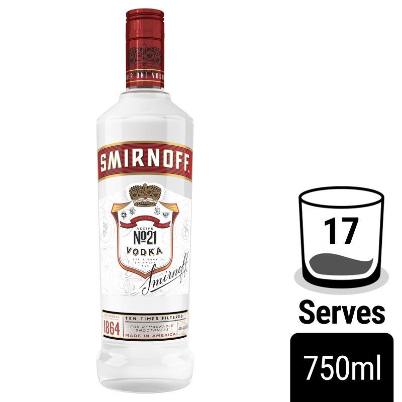 slide 2 of 6, Smirnoff Vodka - 750ml Bottle, 750 ml