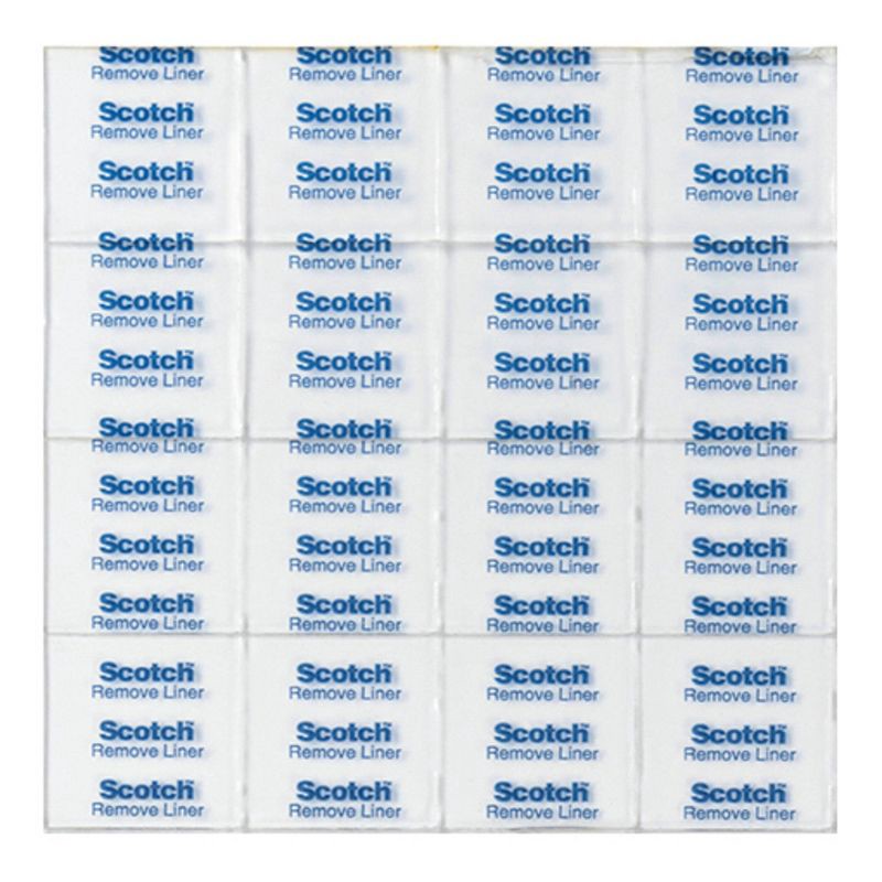 slide 2 of 11, Scotch 35ct Removable Clear Mounting Squares: Adhesive Strips for Art & Office, Plastic, No Choking Hazard, 35 ct