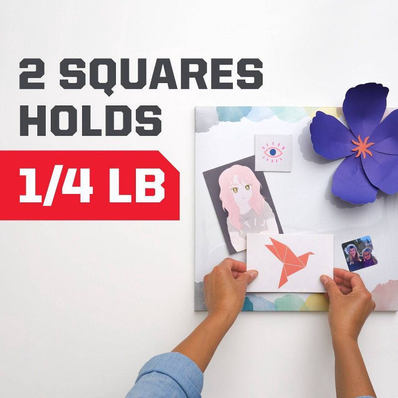 slide 3 of 12, Scotch 35ct Removable Clear Mounting Squares: Adhesive Strips for Art & Office, Plastic, No Choking Hazard, 35 ct