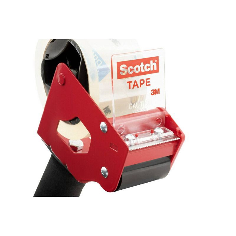 slide 14 of 15, Scotch Shipping Packaging Tape with Heavy Duty Dispenser, 1 ct