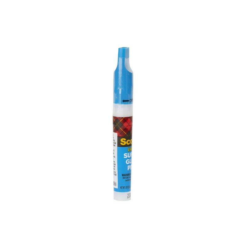 slide 5 of 7, Scotch Super Glue Pen .07oz: Fast Drying Clear Adhesive for Art & Office, 0.07 oz