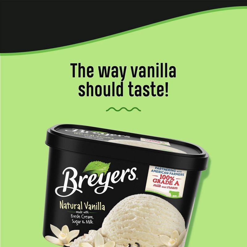 slide 3 of 7, Breyers Ice Cream Breyers Homemade Vanilla Ice Cream - 48oz, 48 oz