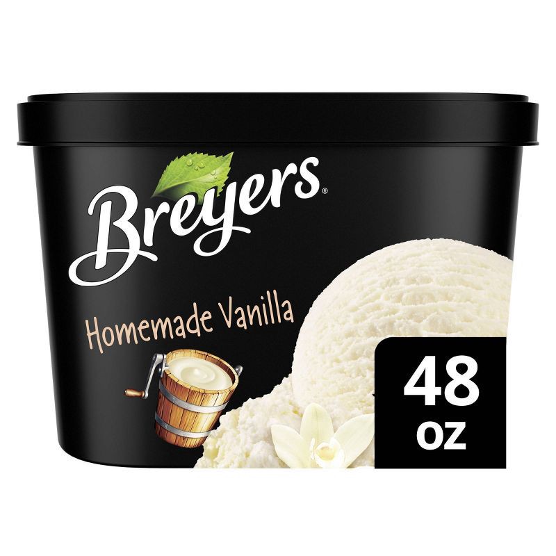 slide 1 of 7, Breyers Ice Cream Breyers Homemade Vanilla Ice Cream - 48oz, 48 oz