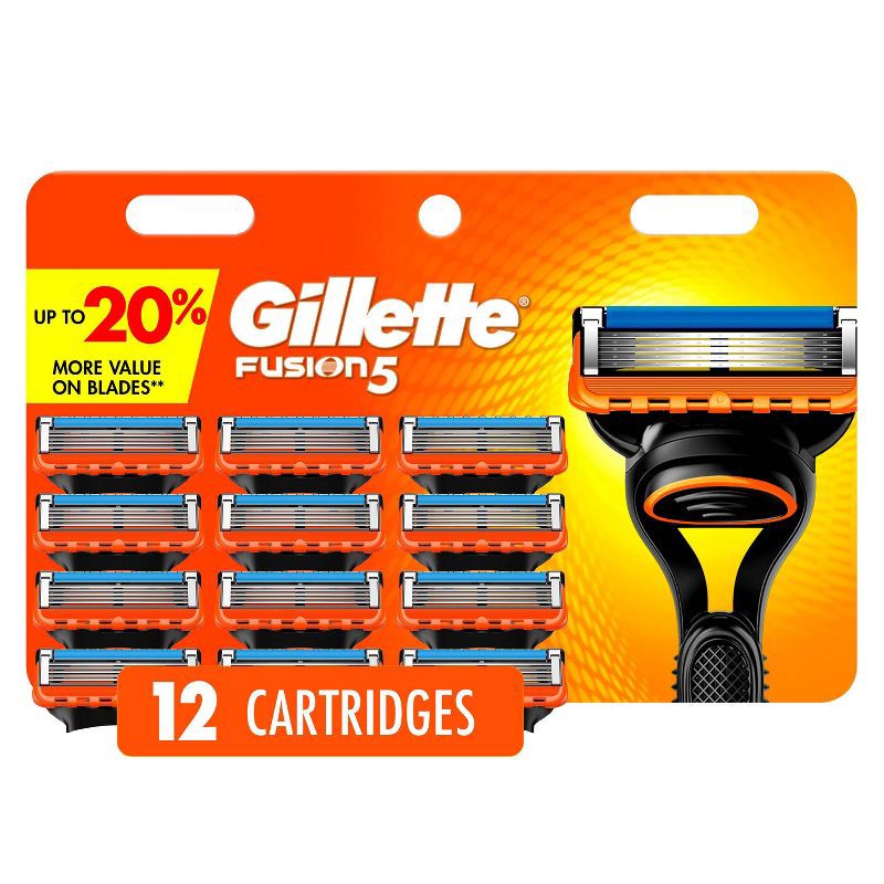 slide 1 of 9, Gillette Fusion5 Men's Razor Blade Refills - 12ct, 12 ct