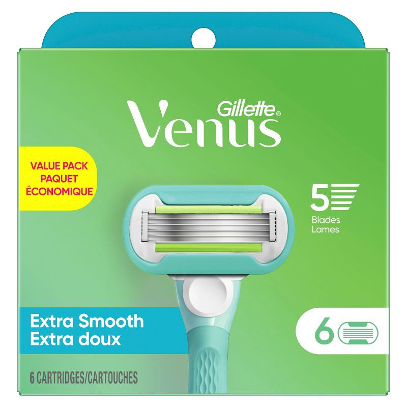 slide 9 of 10, Venus Extra Smooth Women's Razor Blade Refills - 6ct, 6 ct