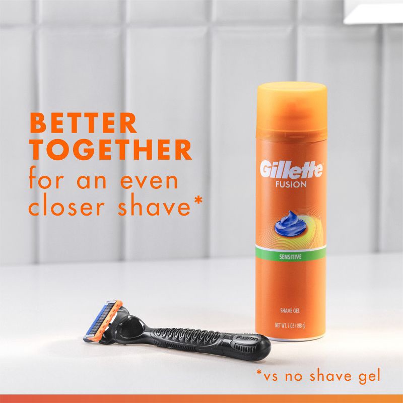 slide 4 of 9, Gillette Fusion Ultra Sensitive Hydra Gel Men's Shave Gel - 7oz, 7 oz