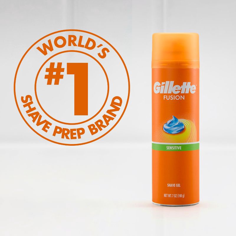 slide 7 of 9, Gillette Fusion Ultra Sensitive Hydra Gel Men's Shave Gel - 7oz, 7 oz