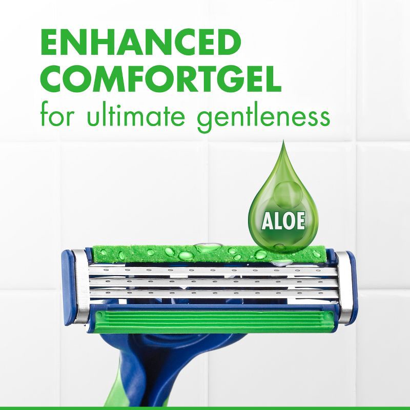 slide 7 of 12, Gillette Sensor3 Sensitive Men's Disposable Razors - 4ct, 4 ct