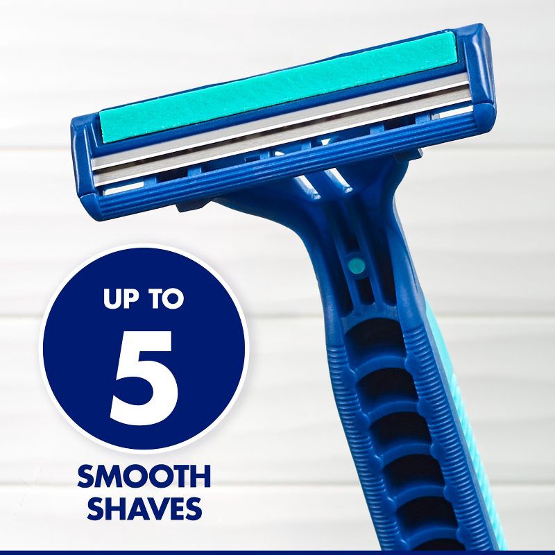 slide 4 of 8, Gillette Sensor2 Plus Pivoting Head Men's Disposable Razors - 10ct, 10 ct