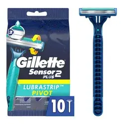 Gillette Sensor2 Plus Pivoting Head Men's Disposable Razors - 10ct