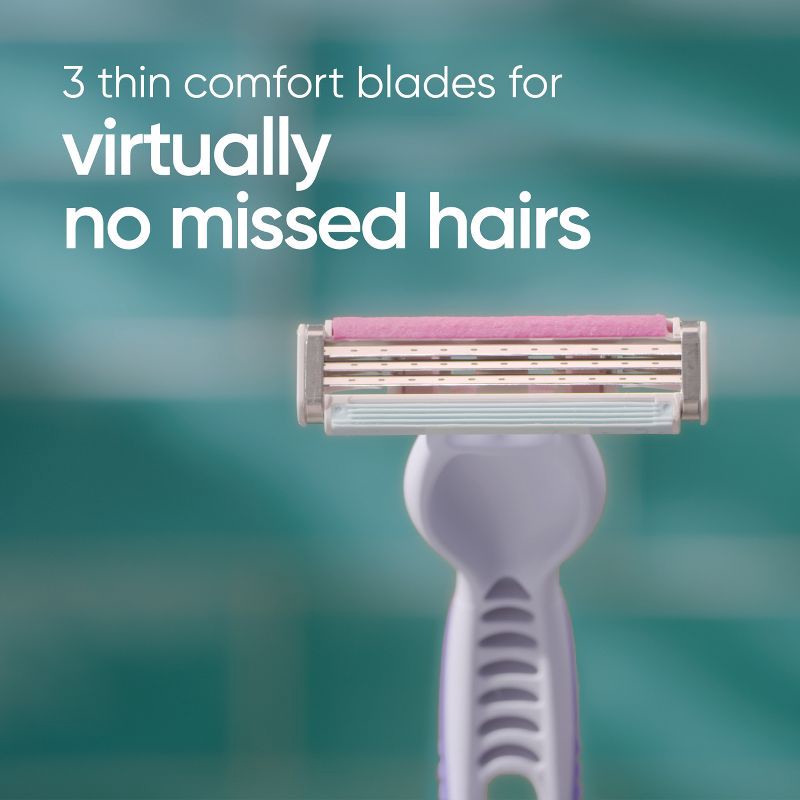 slide 2 of 7, Venus Simply3 Women's Disposable Razors - 4ct, 4 ct