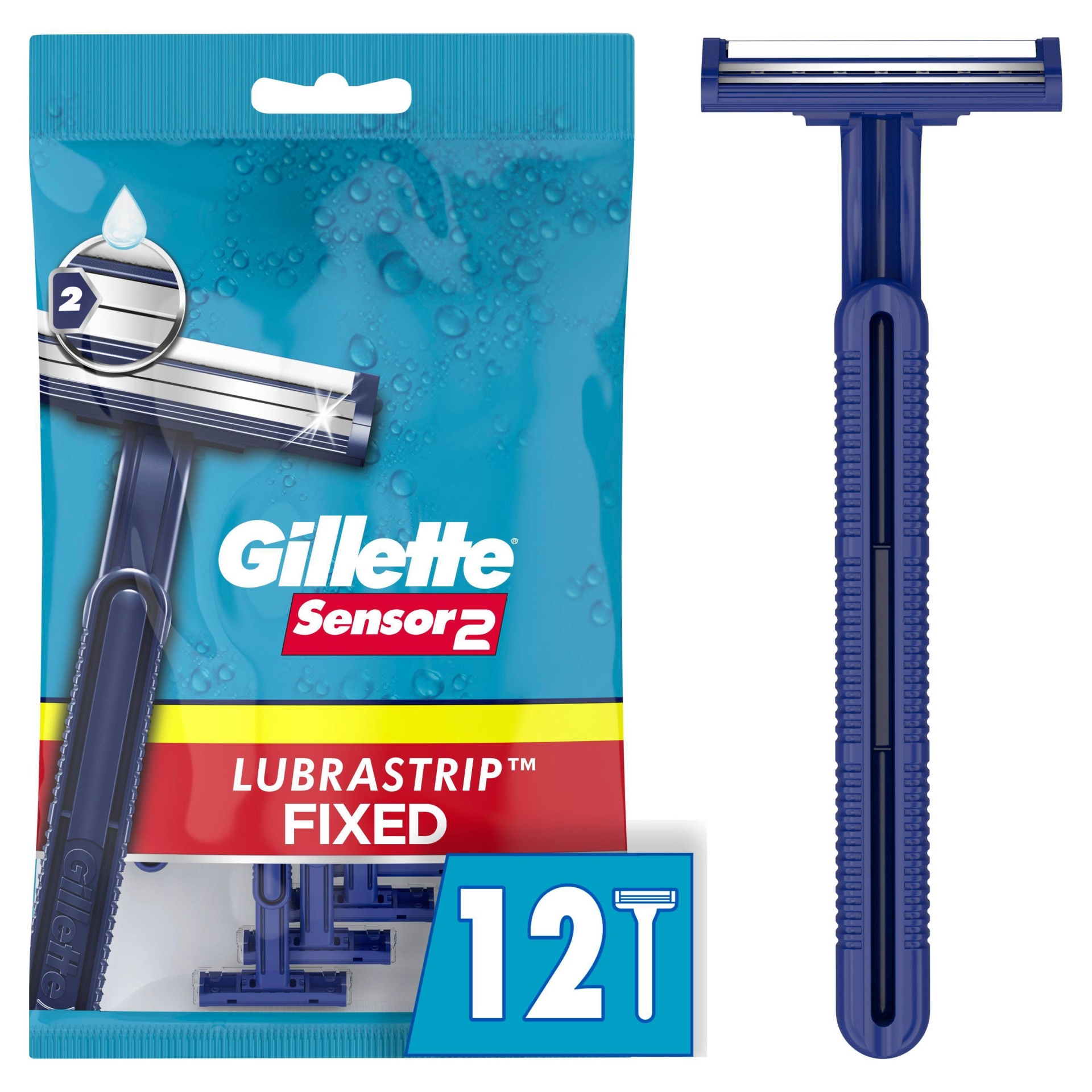 slide 1 of 4, Gillette Sensor2 Men's Disposable Razors - 12ct, 12 ct